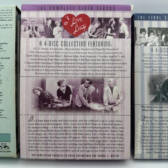 I Love Lucy Lot Sixth Season / Lucy-Desi / Lost Episodes DVD Collections - Picture 7 of 9